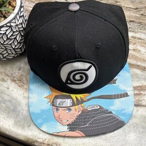 Black and Blue Anime Snapback Hat